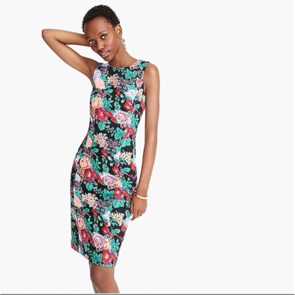 J. Crew Adachi Floral Sheath Dress Womens Size 2 - Picture 1 of 6